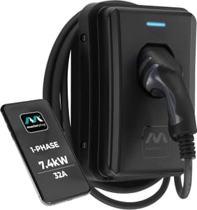 Masterplug Smart EV Wall Charger Type 2, 7.4kW, 32A, Mode3
