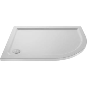 Nuie White Slip Resistant Offset Quadrant Shower Tray Right Hand 1200 X 800mm