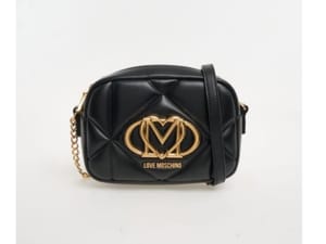 Love Moschino  Black Quilted Crossbody Bag
