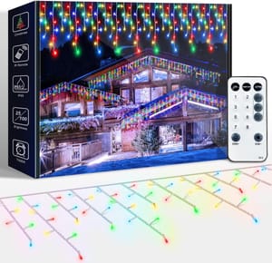 ARKOCHIC 10M Icicle Lights 320 LED Outdoor Multicolor