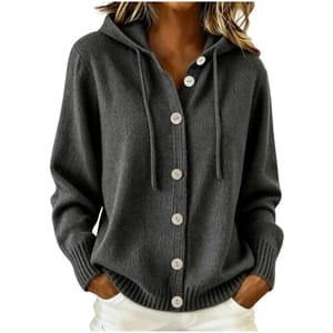Women's Knit Cardigans with Button Front