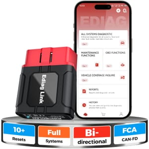 KINGBOLEN Ediag OBD2 Bi-Directional Bluetooth Scanner for IOS/Android, CAN FD