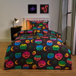 OHS Halloween Duvet Set - Single Black