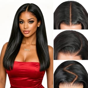 Beluck 15A 13x6 Straight Lace Front Human Hair Wig 16-Inch