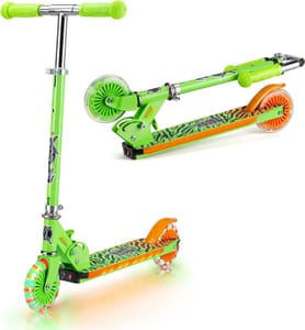 Xootz LED Light-up Scooter for Kids Ages 5+ Green