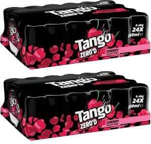 2x TANGO Sugar Free Cherry 330ml X 24 Cans (Max S&S £12.16)