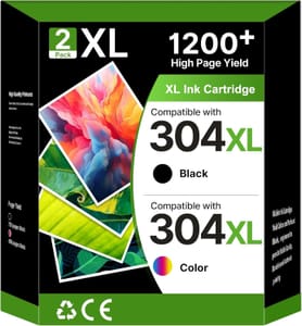 304XL Black and Tri-Colour Ink Cartridges for HP 304