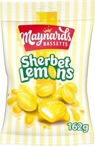 Maynards Bassetts Sherbet Lemons Tangy Lemon Sweets 162 G - £0.95 S&S
