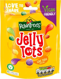 Rowntree's Jelly Tots Sharing Bag, Soft Chewy Fruit 150g