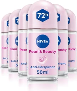 NIVEA Pearl & Beauty Roll-on Antiperspirant (6x50ml) - £7.20 S&S Voucher