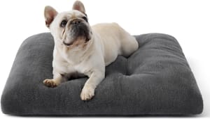 Bedsure Dog Crate Bed, Washable Calming Mat, 74x53x8 Cm, Grey