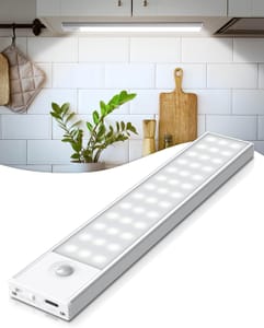 PALATALA 39-LED Motion Sensor Under-Cabinet Light, USB Rechargeable