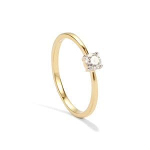 Diamond Ring in 9K Gold 0.24ct