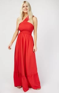 Size 12&16 Little Mistress Womens by Vogue Williams One Shoulder Dress in Red