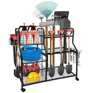 PeaoHeta Garden Tool Organizer 92x42x100cm 3-Tier Rack