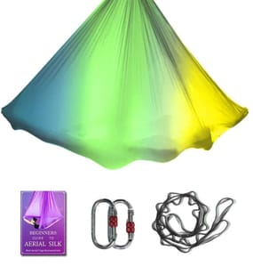Aerial Yoga Hammock 5m X 2.8m, 2000 Lb, Pose Guide