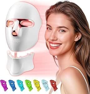 Tinkoola Red Light Therapy Mask for Face & Neck, USB-C
