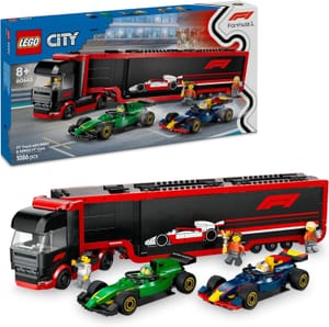 LEGO City F1 Truck with RB20 & AMR24 F1 Cars