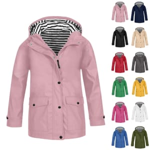 Kids Waterproof Lightweight Raincoat with Hood