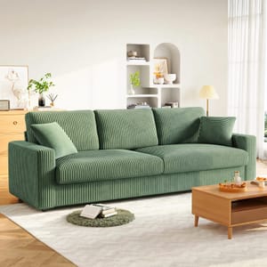Deep 4 Seat Sofa, 256cm mid Century Modern Couches