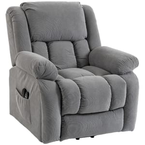 Power Lift Recliner Chair, Reclining Chair with Massage, Light Grey