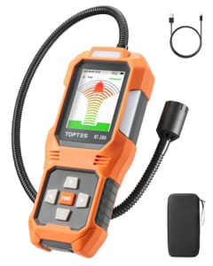 TOPTES RT-389 Rechargeable Refrigerant Leak Detector, 3 Alarm Types
