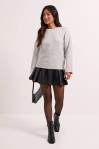 Petite Grey Scattered Sparkle Jumper