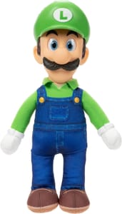 Super Mario Bros Movie Luigi Poseable Plush, 14in Tall