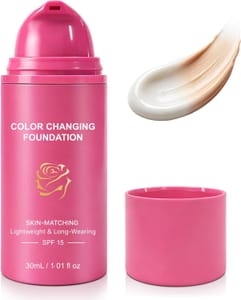 Color-Changing Foundation with SPF 15 and Auto Tone Adjustment