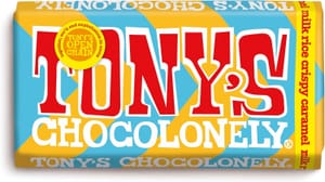 Tony's Chocolonely Milk Chocolate Rice Crispy Caramel Bar 180g