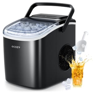 DEAL STACK - Ecozy Countertop Ice Maker, 12kg/24h, 2 Ice Sizes