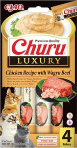 INABA Ciao Churu Luxury Sticks Cat Treat Chicken & Wagyu - £2.01 S&S