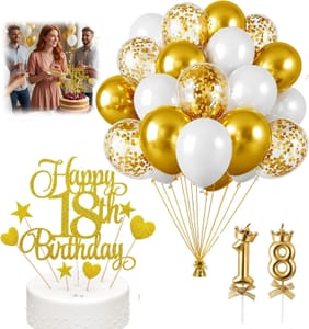 WORUIB 33 Piece 18th Birthday Decorations Set