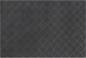 Nicoman Rubber Doormat, Non-Slip, Low-Profile, Heavy-Duty, 60x40 Cm Black