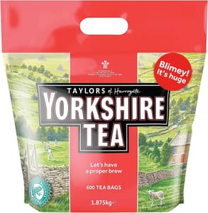 Yorkshire Tea 600 Tea Bags 1.875 Kg - £13.49 S&S
