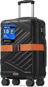 SONGMICS Hard Shell Suitcase, ABS Luggage, TSA Lock, 20-Inch