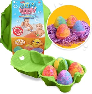 ZIMPLI 4x Fizzy Egg Bath Bombs Gift Set - £4.79 S&S