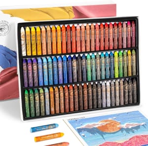 Paul Rubens Oil Pastels, 72 Colors HaiYa Artist Soft Oil Pastels
