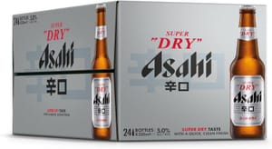 DEAL STACK - Asahi Super Dry Beer 24x330ml Premium Lager Crisp Dry - £22.96 S&S