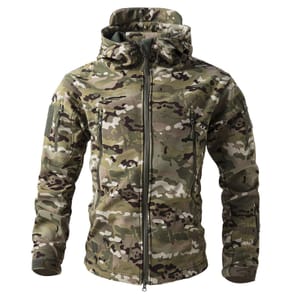 Men's Hiking Windbreaker Jacket Military Field Coat