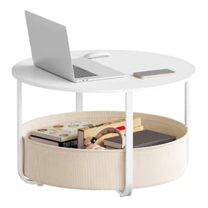 WOLTU round Coffee Table with Storage