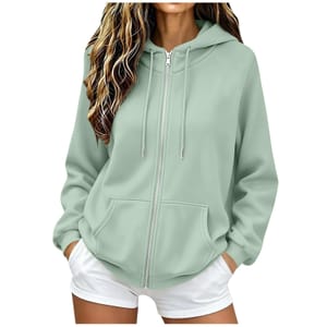 Weovin Zip-up Hoodies for Women, Fleece Jackets