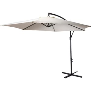 Banana White Umbrella Parasol 3m