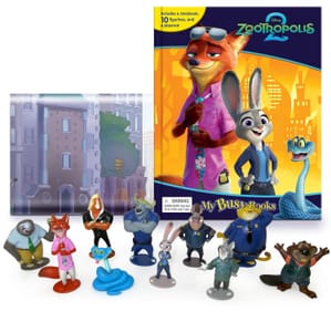Disney Zootropolis 2 My Busy Books: Storybook, 10 Figurines, Playmat