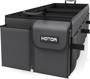 HOTOR Car Boot Organizer, Collapsible Trunk with 3 Compartments