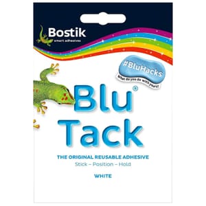 Bostik Blu Tack White Reusable Sticky Adhesive