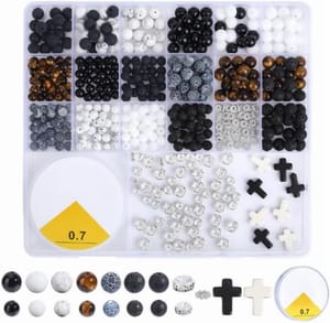Natural Stone Beads Kit, 6mm, 505pcs, Mixed Gemstones