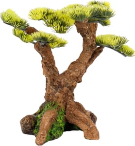 Classic Flowering Bonsai Tree Aquarium Ornament, Natural Look, 180x175x170mm