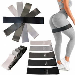 Resistance Bands Set - 5 Levels, Non-Slip Natural Latex