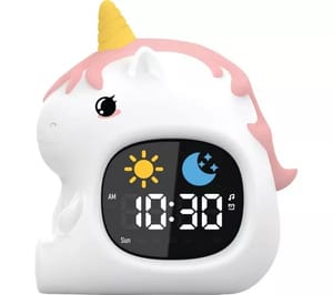 GROOV-E Cuties LED Night Light with Sleep Training Alarm - Unicorn